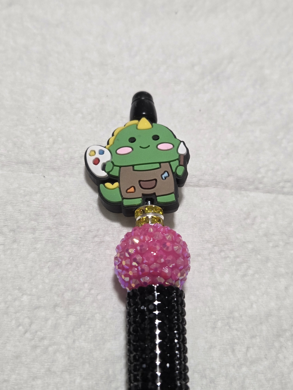 Kids Decorative Black and Pink Dinosaur Pen - Brand - Picture 2 of 2